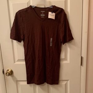 Arizona Jean Company Men's Dark Brown V-Neck Tee XS Vneck Multisex?